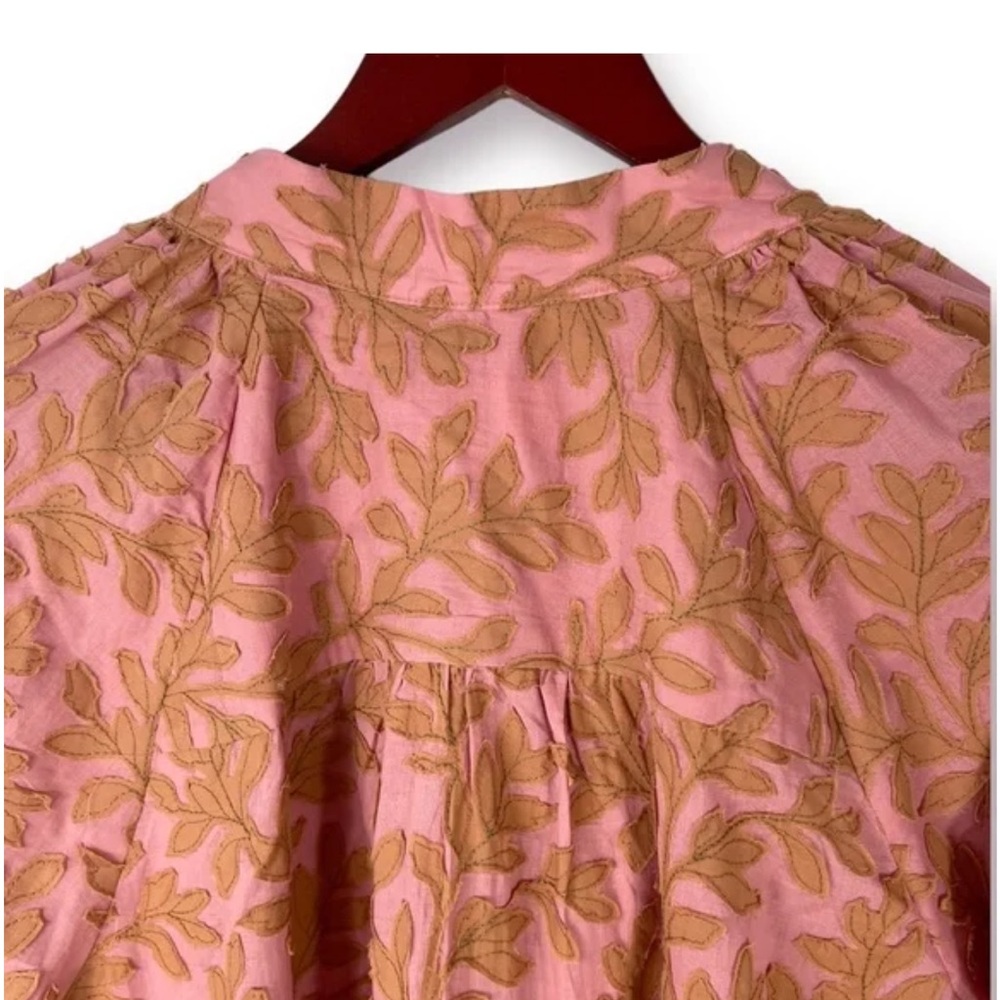 ANTHROPOLOGIE FLORAL LEAF TOP - Picture 11 of 12